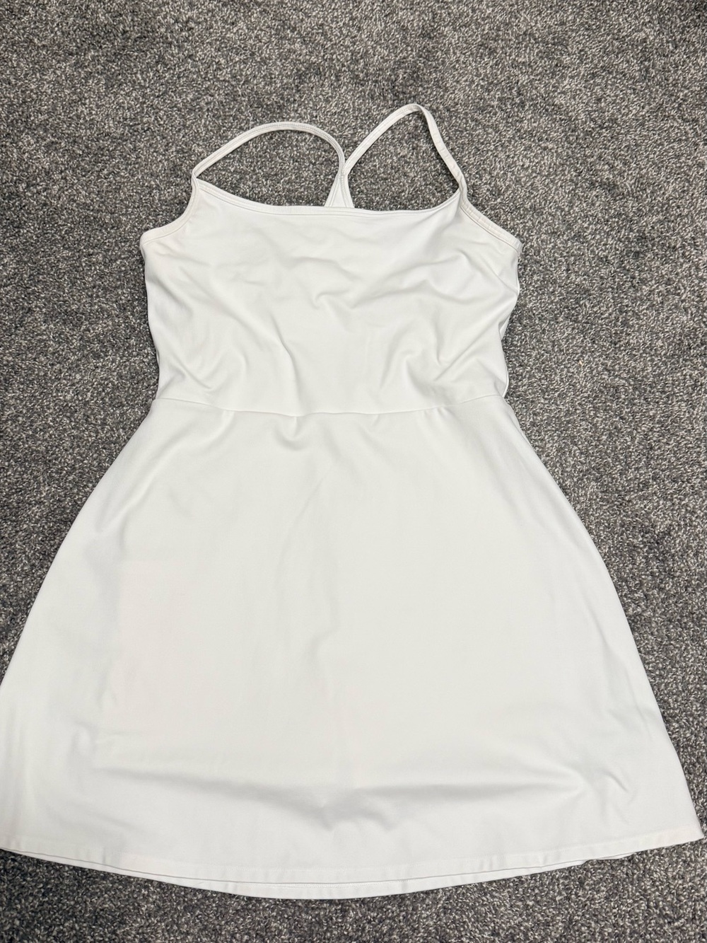 Nike White Spaghetti-Strap Athletic Dress